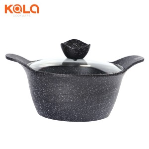 Good selling pot wholesale shallow casserole and casserole set ceramic coating with glass lid cast aluminum cookware set non stick cookware set China cooking pot factory