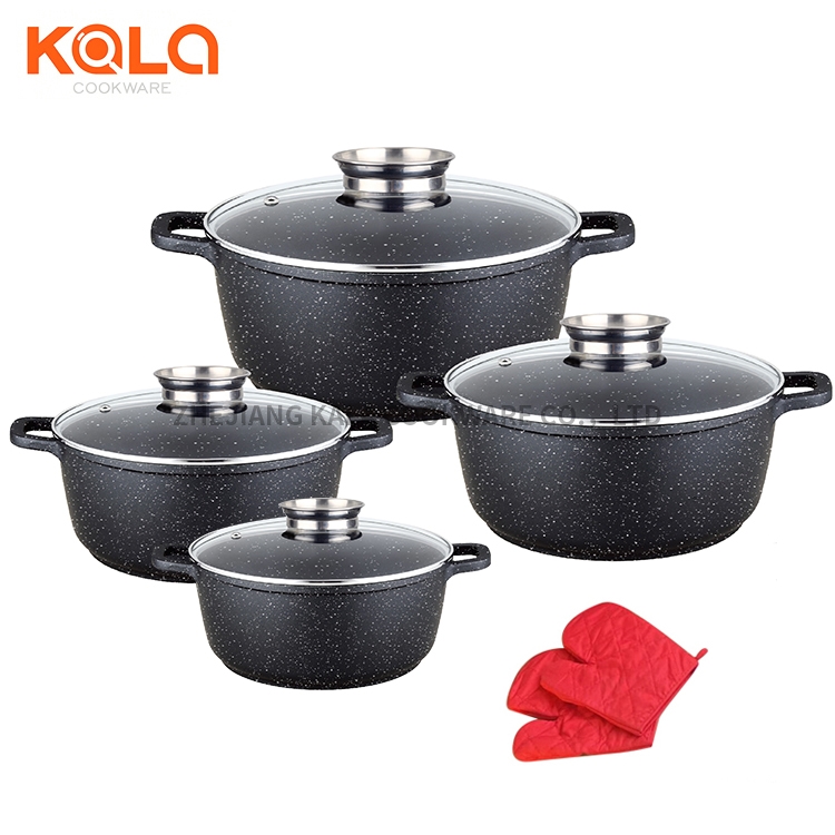 ensemble casserole et poeles aluminium cooking pot kitchenware non stick marble turkey cookware sets china manufacturers Featured Image