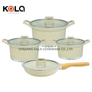 marble cooking pot set ketchen tools cookware sets &non-stick fry pan 12pcs soup pan cooking &skillet for houseware