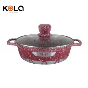 Good selling high quality 10pcs granite cookware sets non stick aluminum cooking pot China cooking pot set  manufacturers