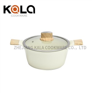 Wholesale kitchen supplies ceramic cookware set non stick aluminum cooking pot and pan kitchenware set