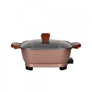 Good selling kitchen supplies non stick  frying pan cooking appliances ghana electric cooking pot multifuctional electric pans China electric cooker pan factory