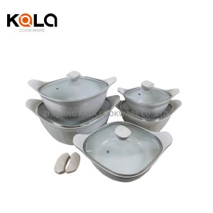 High quality kitchen wear cookware set aluminum cooking pots and pans non stick kitchen cookware set wholesale cookware