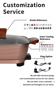High quality kitchen supplies 30cm electric pot ghana multifunctional electric frying pan Soup & Stock Pans China electric pan manufacturer cookware wholesale