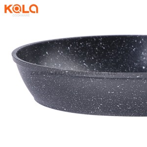 marble frying pan forged aluminium fry pan sets grill pan non-stick manufacturers frying grill pot with induction bottom