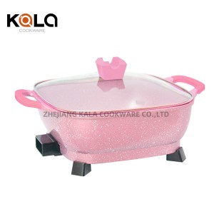 Good selling kitchen supplies non stick  frying pan cooking appliances ghana electric cooking pot multifuctional electric pans China electric cooker pan factory