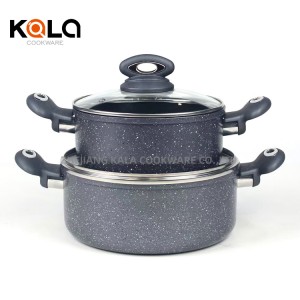 China Aluminium Cookware induction cookware non stick forged aluminum cooking pots cookware wholesale pots and pans sets