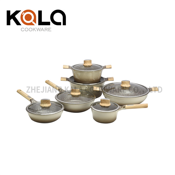 OEM/ODM China Electric Flying Pan -
 wholesale kitchen supplies Non Stick Cookware Pots Sets Kitchenware aluminum Kitchen Cooking Pot Set – KALA