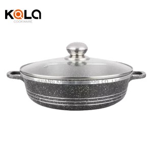 China Granite Cookware set non stick frying pan aluminium cooking pots cookware wholesale pots and pans sets
