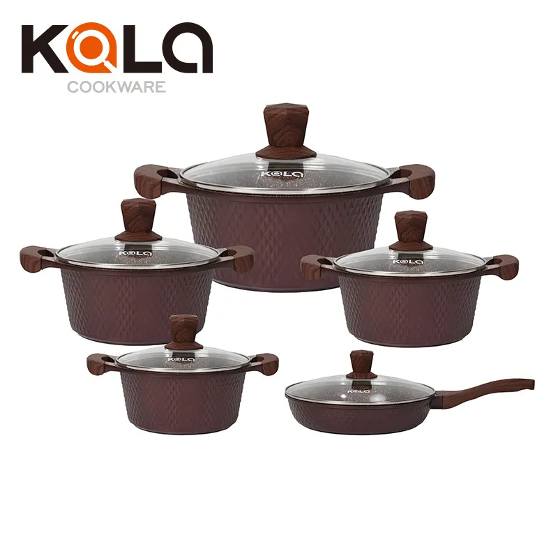 High Quality for Belgique Cookware -
 China Oil Free Frying Pan cookware sets non stick grill pan egg steak frying pan aluminum cooking pot China Pots Cooking Manufacturers – KALA