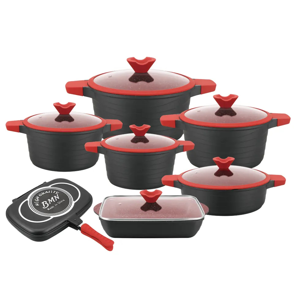 Tasty Cookware -
 High quality kitchen supplies 30/32cm wok non stick cookware sets cooking pot induction non stick deep fry pan China cooking pots factory – KALA
