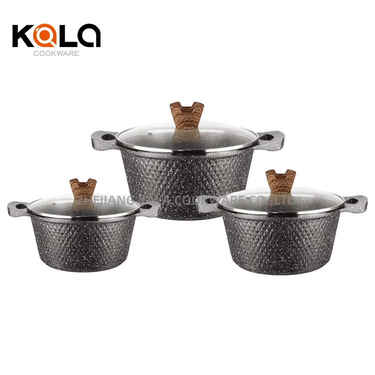 Nonstick Cookware Sets -
 Hot sale kitchen supplies 32/34cm ceramic coating fry pan pressed aluminum wok pan non stick cooking pan China cookware set factory – KALA