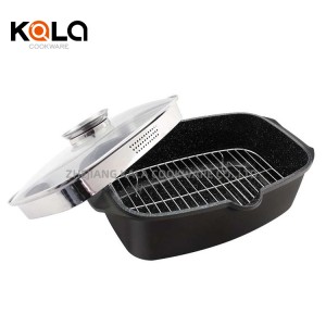 Eco-Friendly Hot Sale fish shaped frying pan aluminum cookware set cooking pots and pans set wholesale cookware