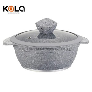 High quality cookware wholesale 24/28cm Soup & Stock Pots induction bottom frying pan grill pan stainless steel Knob/Handle China non stick frying pan factory