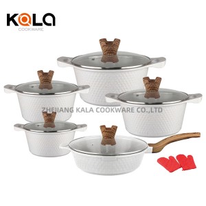 high quality induction non stick cookware set aluminium cooking pot set cookware kitchen ware pot cookware set