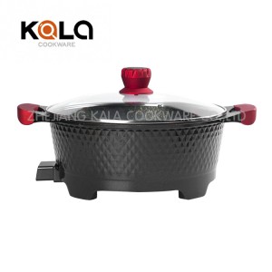 High quality kitchen supplies aluminum cooking pot electric pans and pots set african instant pan cooking appliances casserole China  electric cook pan manufacturers