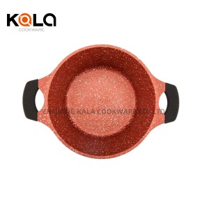 Hot selling 10pcs granite cookware sets non stick oil free frying pan aluminium cooking pot set cookware with silicon lid China Cooking Pots Factory