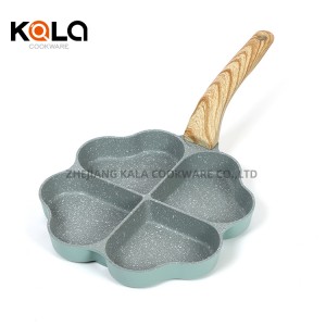 Double Grill Pan -
 KALA hot selling egg pot 4 hole full induction frying pan cookware set non stick frying pan aluminum pots and pans sets – KALA