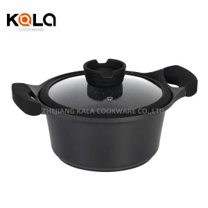 High Quality Non Stick Die Casting aluminum Cooking casserole Pot ceramic pots for cooking casserole wholesale cookware
