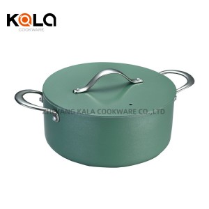 China Good Cooking Pots Factory induction ceramic cookware sets non stick aluminum cooking pot frying pan pressed cookware wholesale