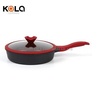 Kala hot sale kitchen supplies aluminum cooking pots non stick frying pan wholesale frying pan cookware set