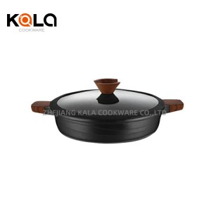 high quality kitchenware german cookware set non stick frying pan  cuisine accessories customize aluminum cooking pots China cooking pot set factory