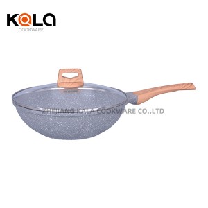 Good selling granitecookware set non stick wok kitchen equipment customize cast China aluminium cooking pots manufacturers cookware wholesale