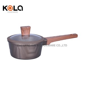 customize cooking pots cookware sets non-stick coating frying pan cast aluminium  casserole set  manufacturers