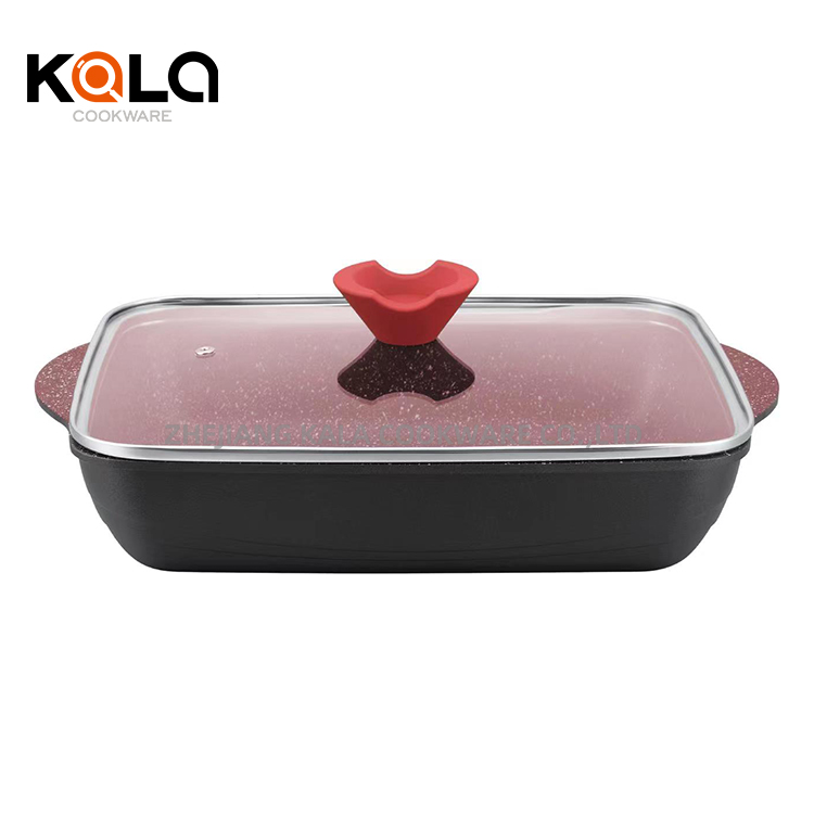 Factory wholesale kitchen supplies grill fish pan aluminum cooking pot set non stick cookware set fish shaped frying pan Featured Image