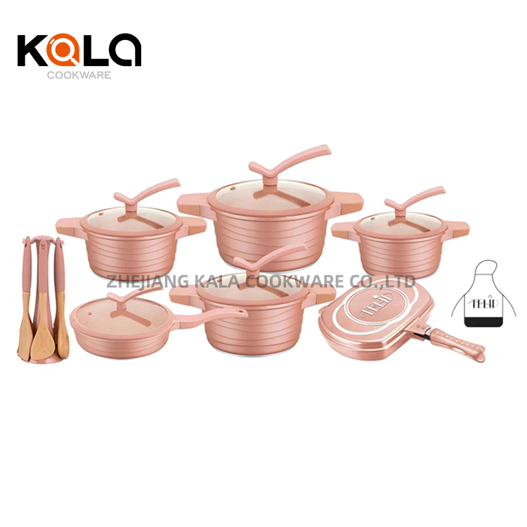 Ceramic Cookware Set -
 Good selling wholesale cookware kitchen cookware set aluminum nonstick cooking pot aluminum cookware set factory – KALA