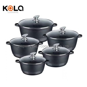 Hot selling wholesale kitchen cookware set kitchen aluminum cooking pots and pans set non stick cookware sets